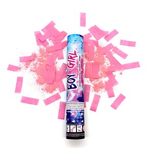 CONFETTI AND POWDER CANNON PINK 30CM